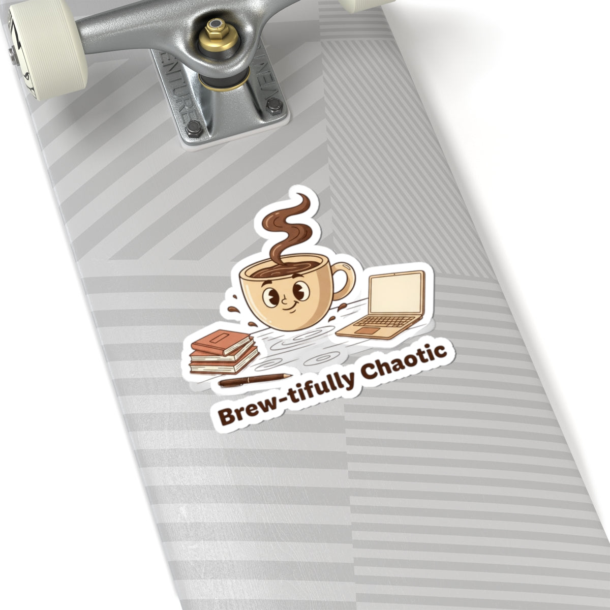 Brew-tifully Chaotic Coffee Sticker | Coffee Personality, Caffeine Humor