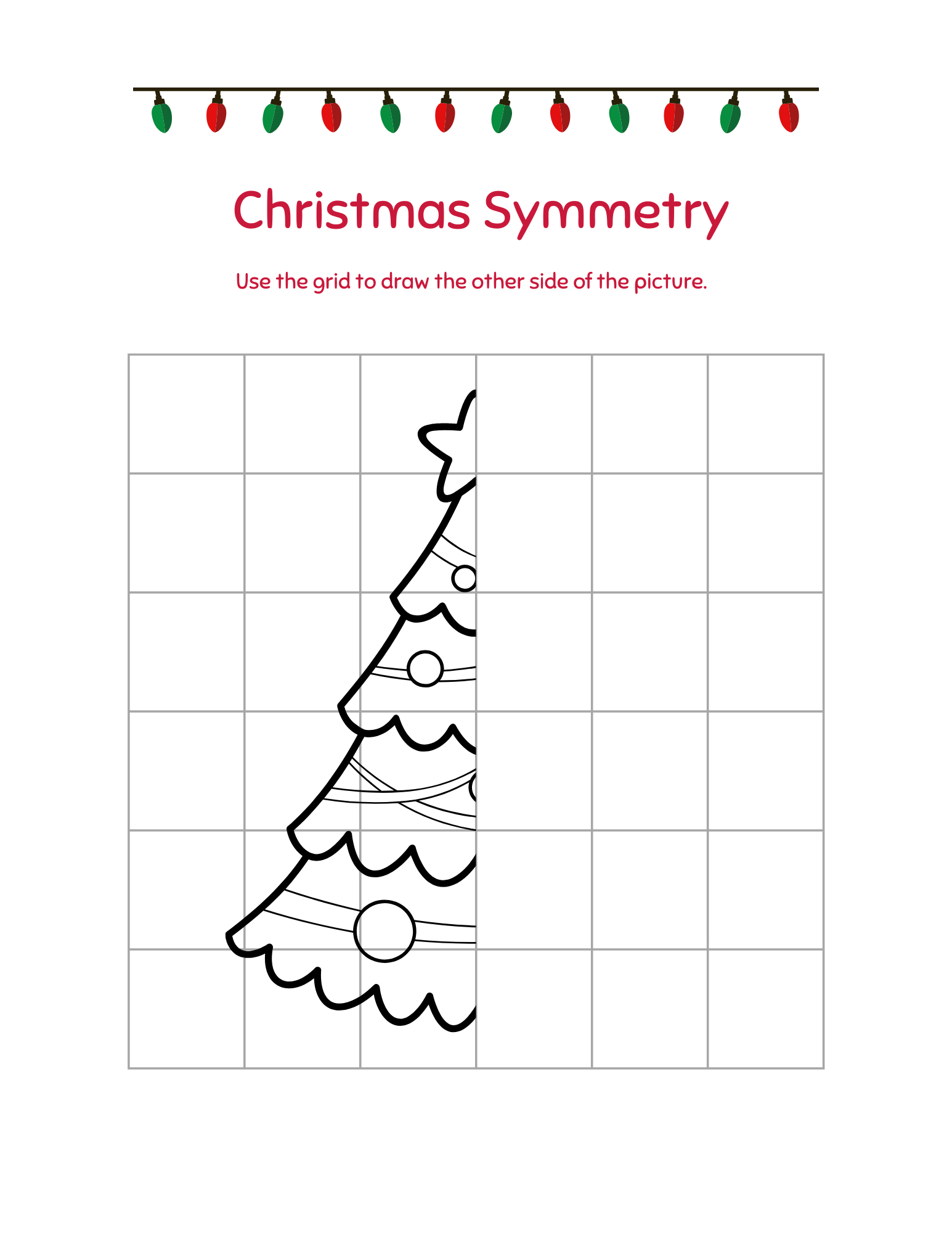christmas : symmetry of tree
