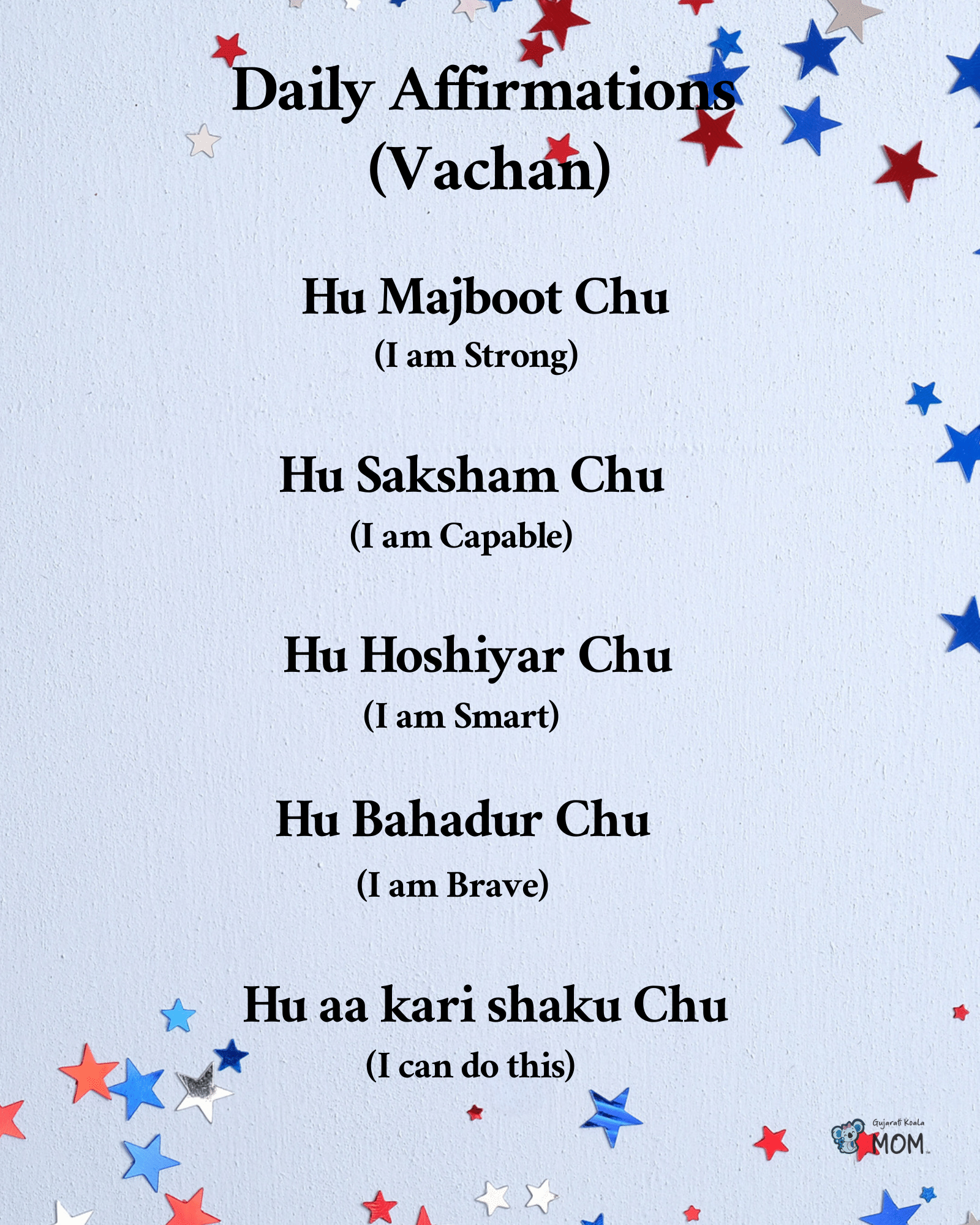 Gujarati Bundle : american flag colors