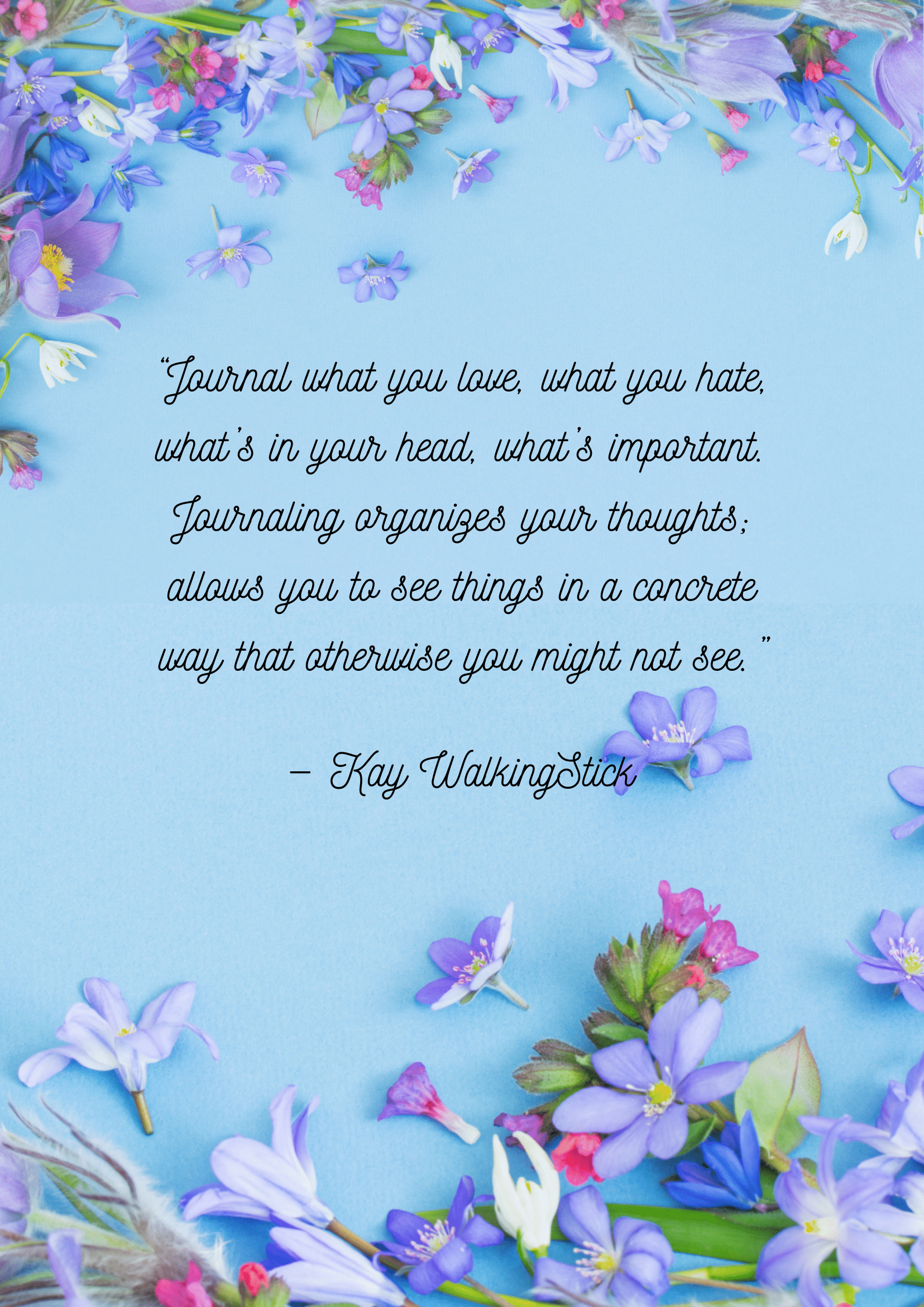 daily planner, Quote-Flowers