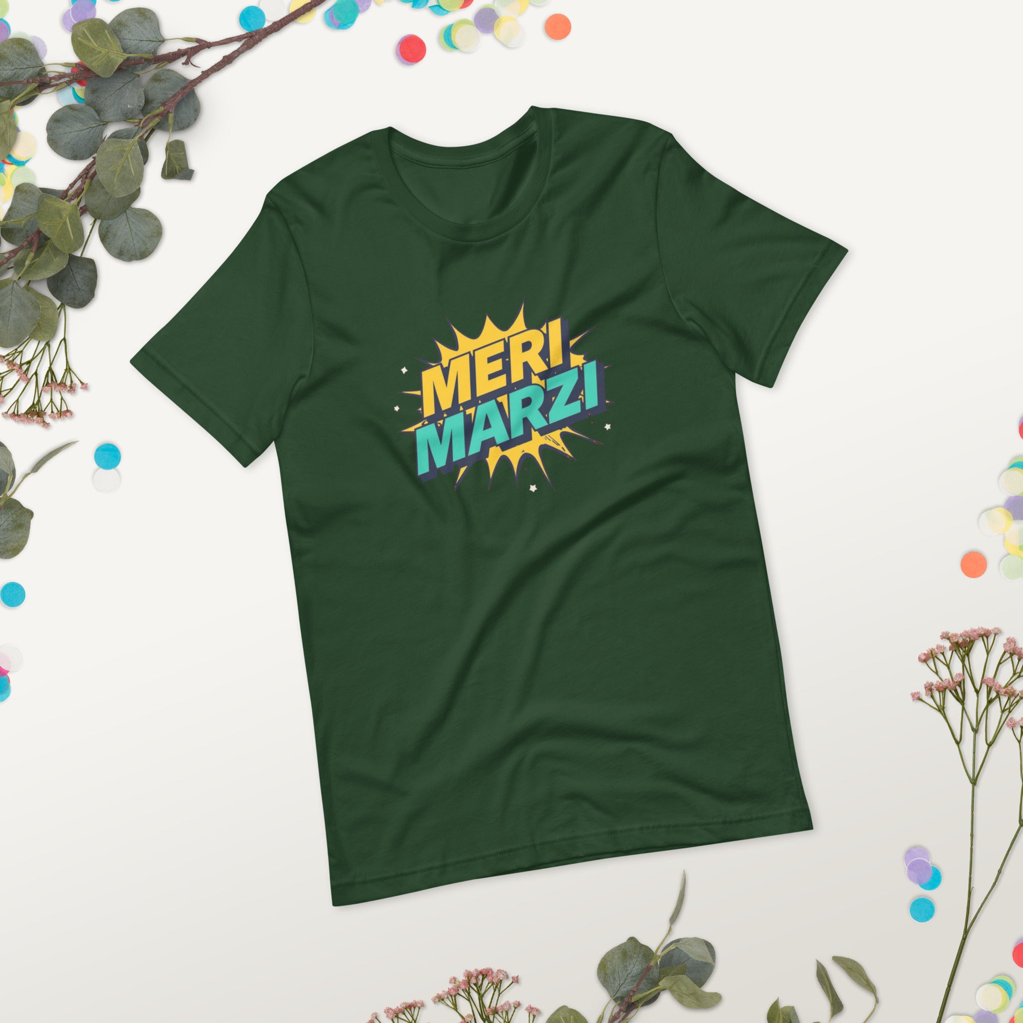 Meri Marzi T-Shirt, Funny Desi Quote Tee, Unisex Gift for Men & Women